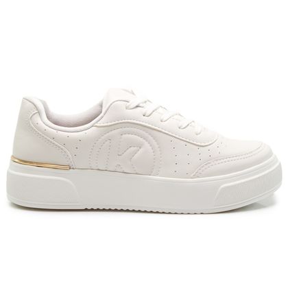 Tênis Branco Kolosh Casual Flatform Feminino 34 WHITE