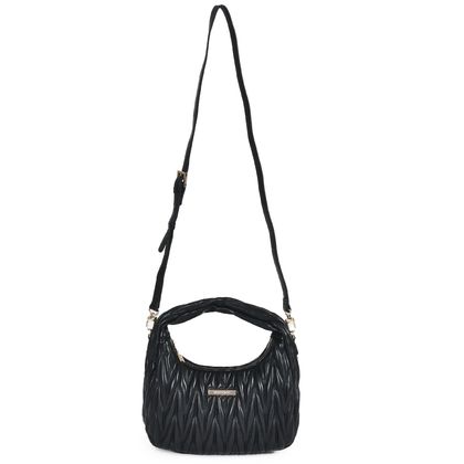 Bolsa Via Marte Shoulder Matelasse Preto único preto