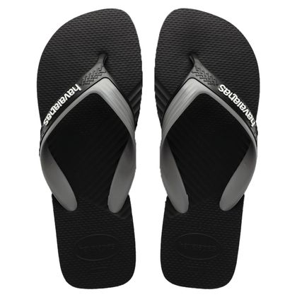 Chinelo Masculino Havaianas Dual Preto e Cinza 37 PRETO/CINZA ACO