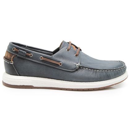 Sapato Mocassim Masculino Democrata Navy Easy Flop Pulse Azul 37 NAVY