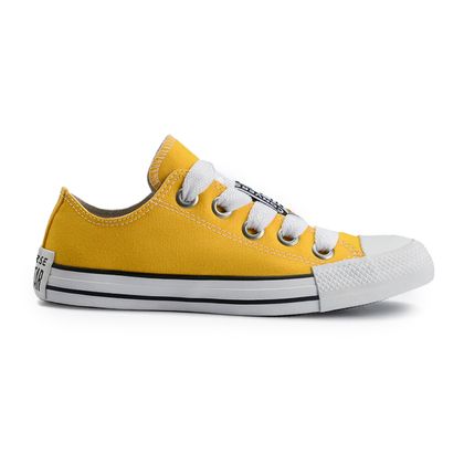 Tênis All Star Amarelo Queimado Converse Chuck Taylor Feminino 33 AMARELO QUEIMADO/PRETO/BRANCO