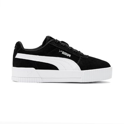 Tênis Puma Preto Carina PS BDP Infantil 33 BLACK/WHITE