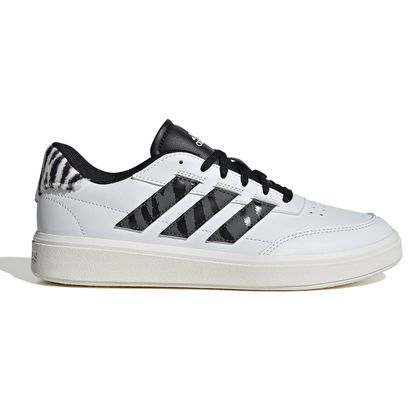 Tênis Branco Adidas Courtblock Animal Print Feminino 34 BRANCO/CINZA/PRETO