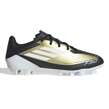 Chuteira Adidas Multipla Superfície Ouro F50 Club Messi FXG Masculina 38 OURO/BRANCO/PRETO