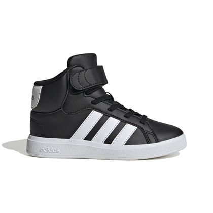 Tênis Adidas Preto Grand Court Mid Infantil 28 Preto/Branco