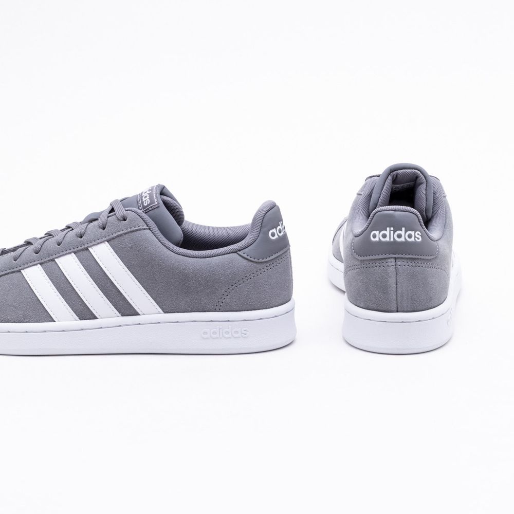 adidas grand court cinza