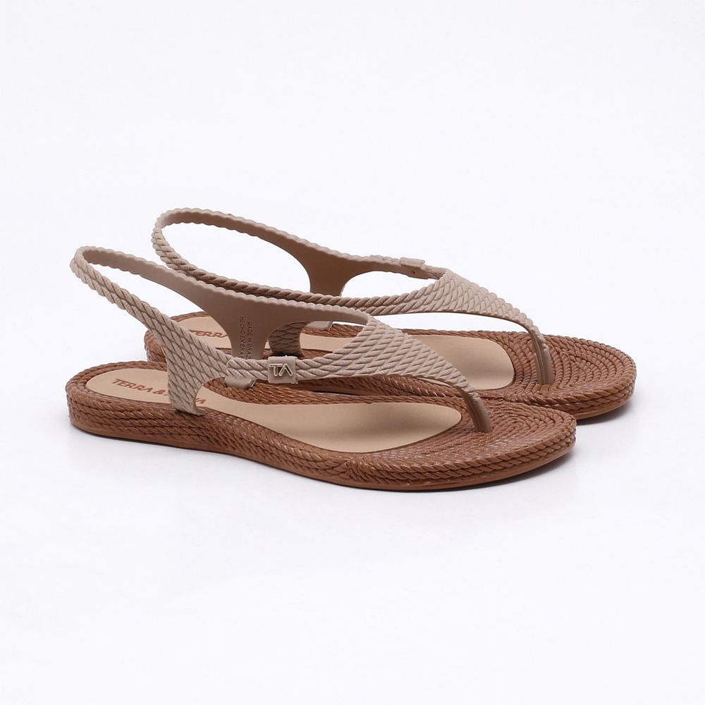 sandalia rasteira terra e agua