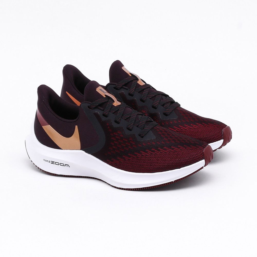 Tênis Nike Zoom Winflo 6 Bordô Feminino Bordô - Gaston - Gaston