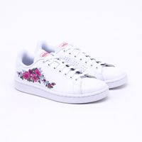 Tênis Adidas Advantage FARM Rio Branco Feminino Menor preço em Tênis Adidas Advantage FARM Rio Branco Feminino