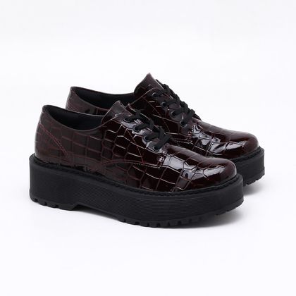 sapato oxford quiz flatform