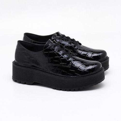 sapato oxford quiz flatform