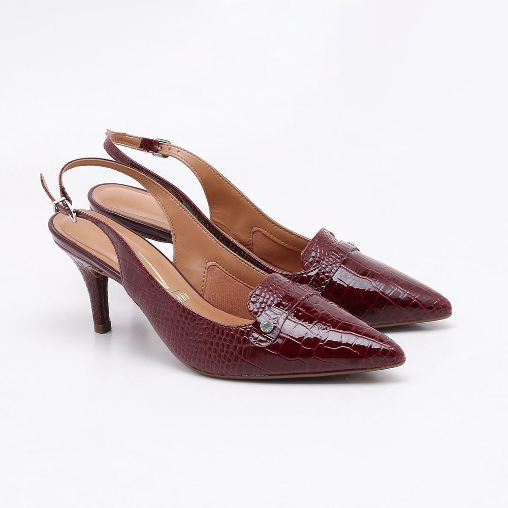 scarpin vinho verniz