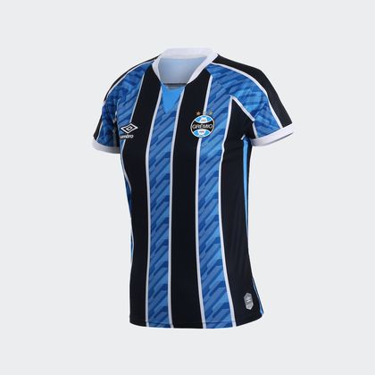 camiseta gremio feminina tricolor