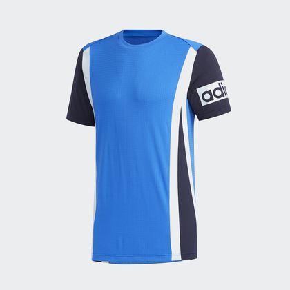 Camiseta Adidas Aeroready Colorblock Azul Masculina