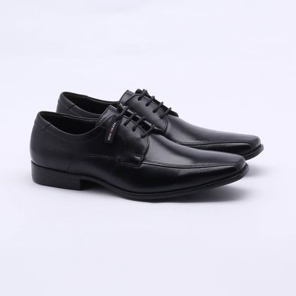 Sapato Social Democrata Prime Couro Preto Masculino Preto - Gaston - Gaston