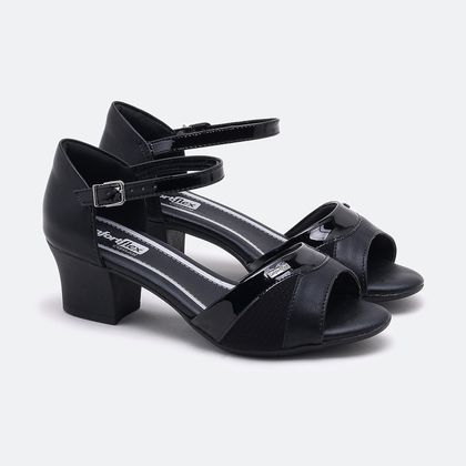 sandalia comfortflex preta