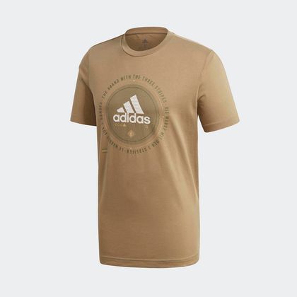 Camiseta Adidas Athletics Marrom Masculina - P