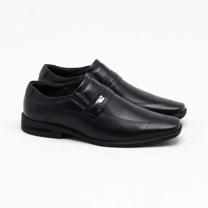 Sapato social Ferracini lisboa couro preto masculino