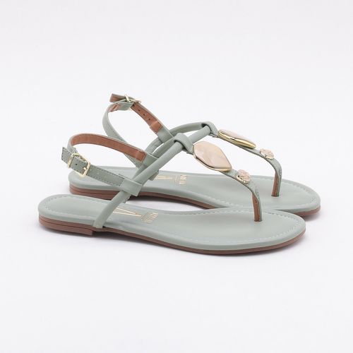 Sandália Rasteira Tiras Vizzano Verde Oliva | Lojas Torra - torratorra