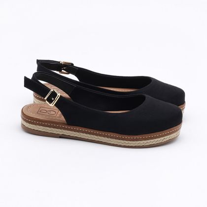 Sandalia Espadrille Bebece Preta Preto Gaston Gaston