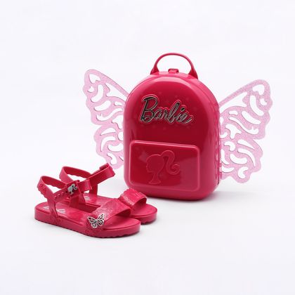 Sandália Grendene Kids Infantil Barbie Butterfly Rosa Pink