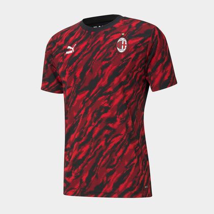 Camisa Puma Milan 2020/2021 Treino Vermelha Masculina