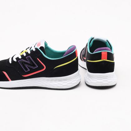 Tênis New Balance X70 Preto Feminino Preto e Coral e Azul - Gaston -  Paqueta Esportes