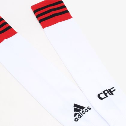 meião branco do flamengo