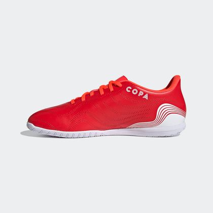 tenis futsal adidas vermelho