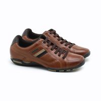 Sapatênis West Coast Spark Couro Whisky Masculino Menor preço em Sapatênis West Coast Spark Couro Whisky Masculino