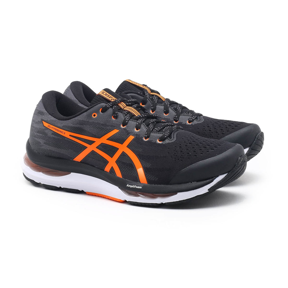 Tênis Asics Gel Hypersonic 3 Preto e Laranja Masculino Preto e Laranja - Gaston