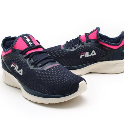 Tenis fila rosa e hot sale azul