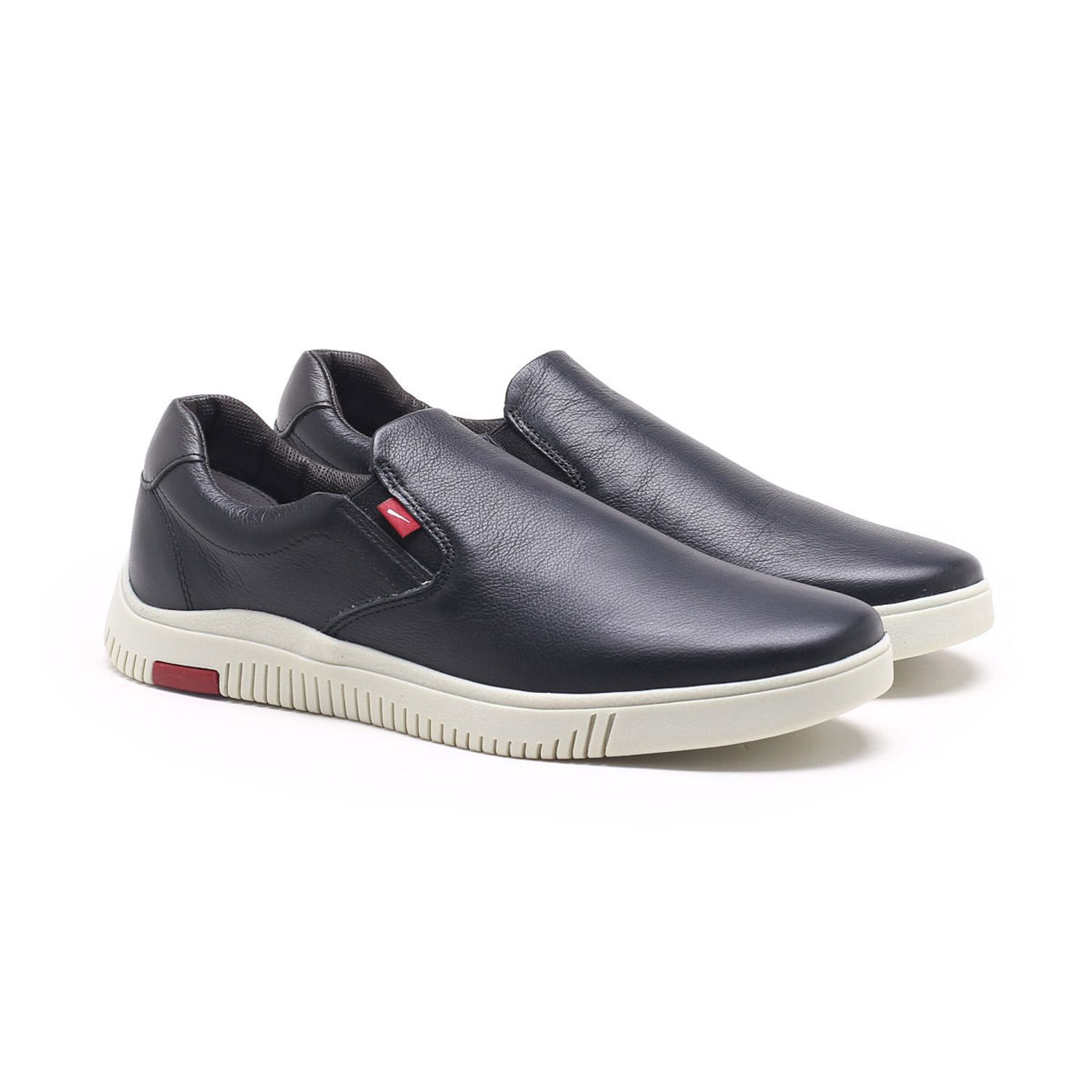 Slip-on Leve Couro Homens Ocasional Sapatos , Vermelho , Tamanho