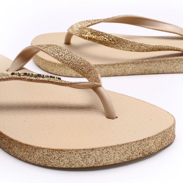 Chinelo Havaianas Slim Glitter II - Dourado - Vanda Calçados