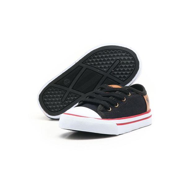 Tenis infantil sales preto e branco