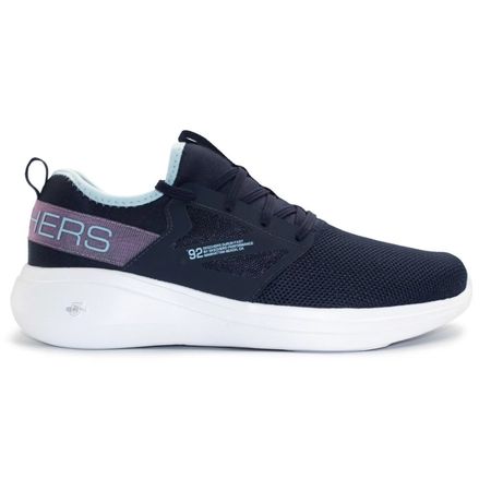 Tênis Skechers Go Run Fast Azul e Roxo Feminino - Paqueta Calçados