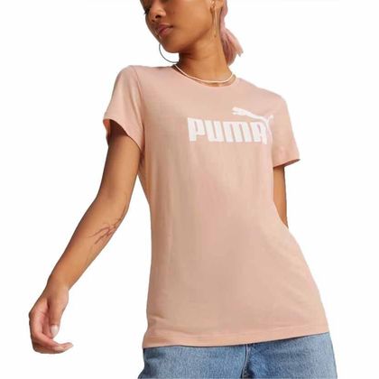 Camiseta Puma Feminina Essentials Logo Rose Bridal - Paqueta Esportes