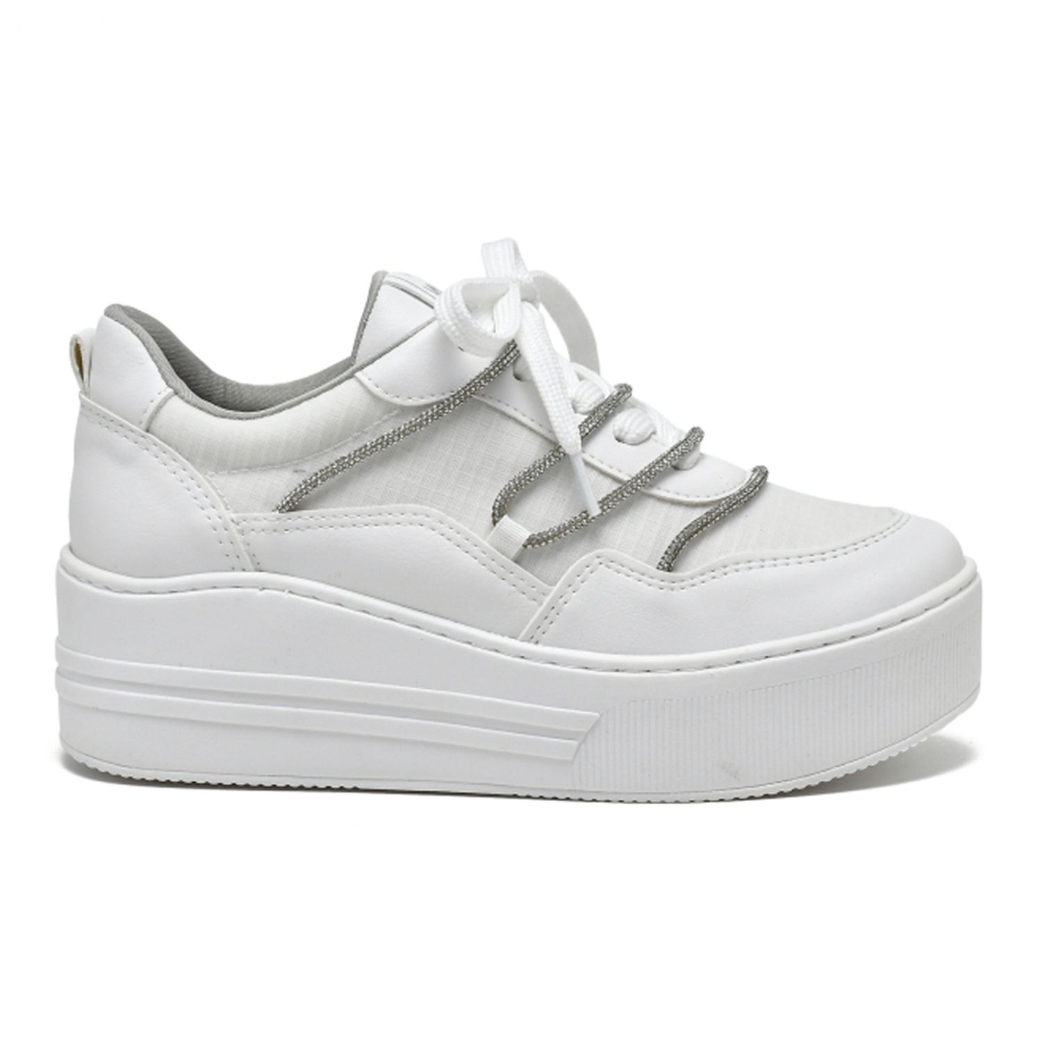 Tenis branco via marte 2024 flatform